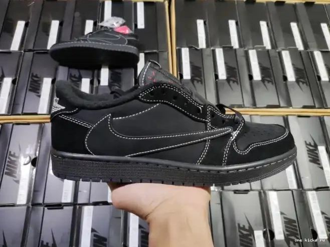 Chep Onekick Jordan Air DM7866-001 Jordan x Scott 1 Low Black Phantom